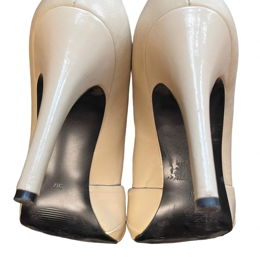 Guess I Tan Platform Peep‎ Toe Heels